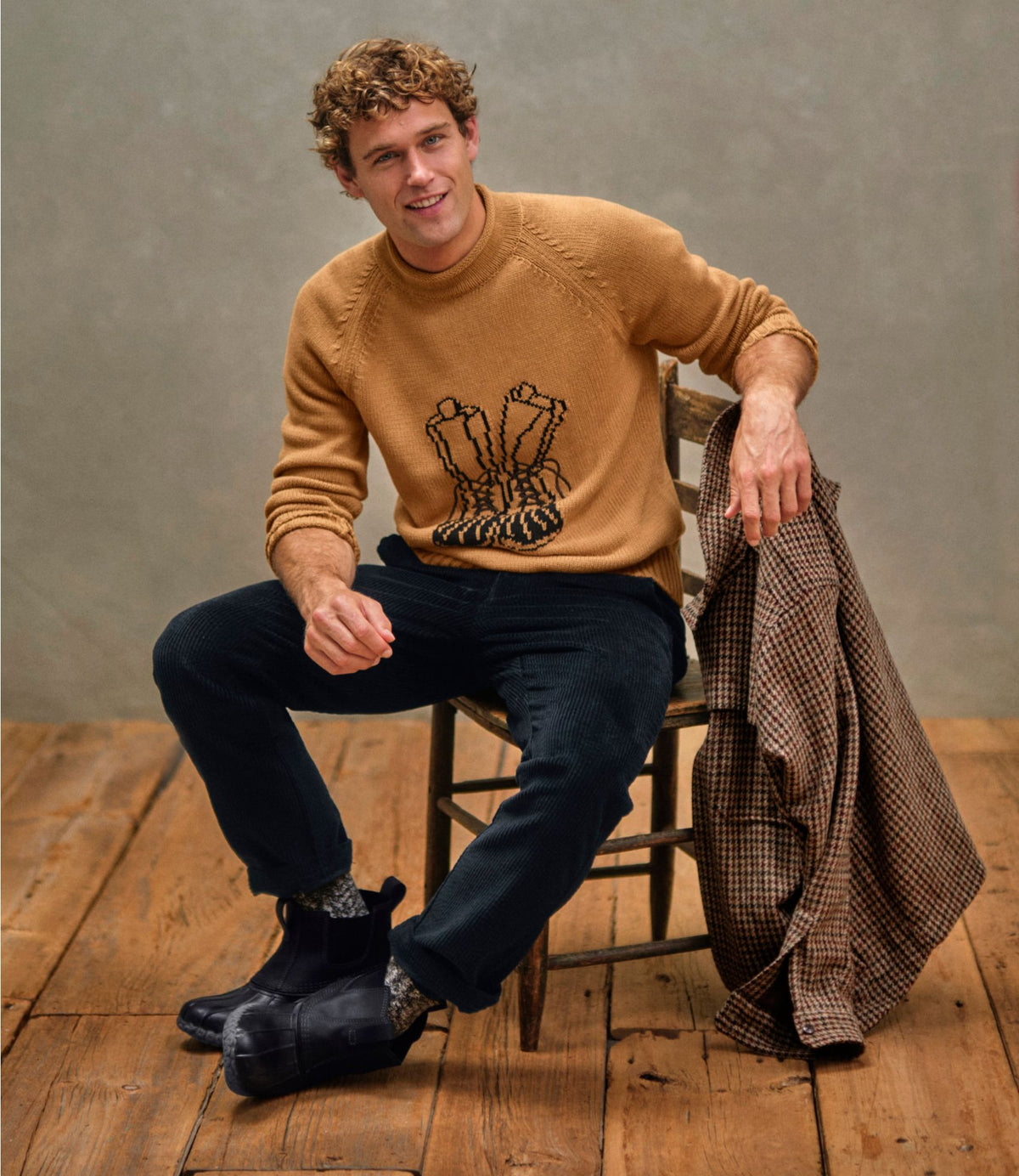L.L.Bean Men's Signature Organic Cotton Rollneck Sweater Currant Mallard