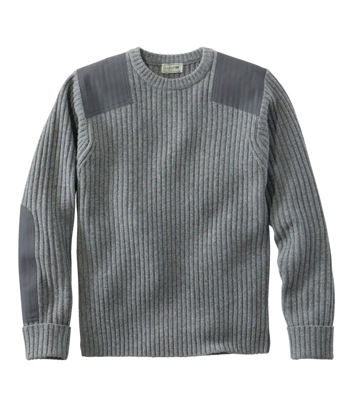 L.L.Bean Commando Sweater, Crewneck Sweaters for Men| L.L.Bean Gray Heather