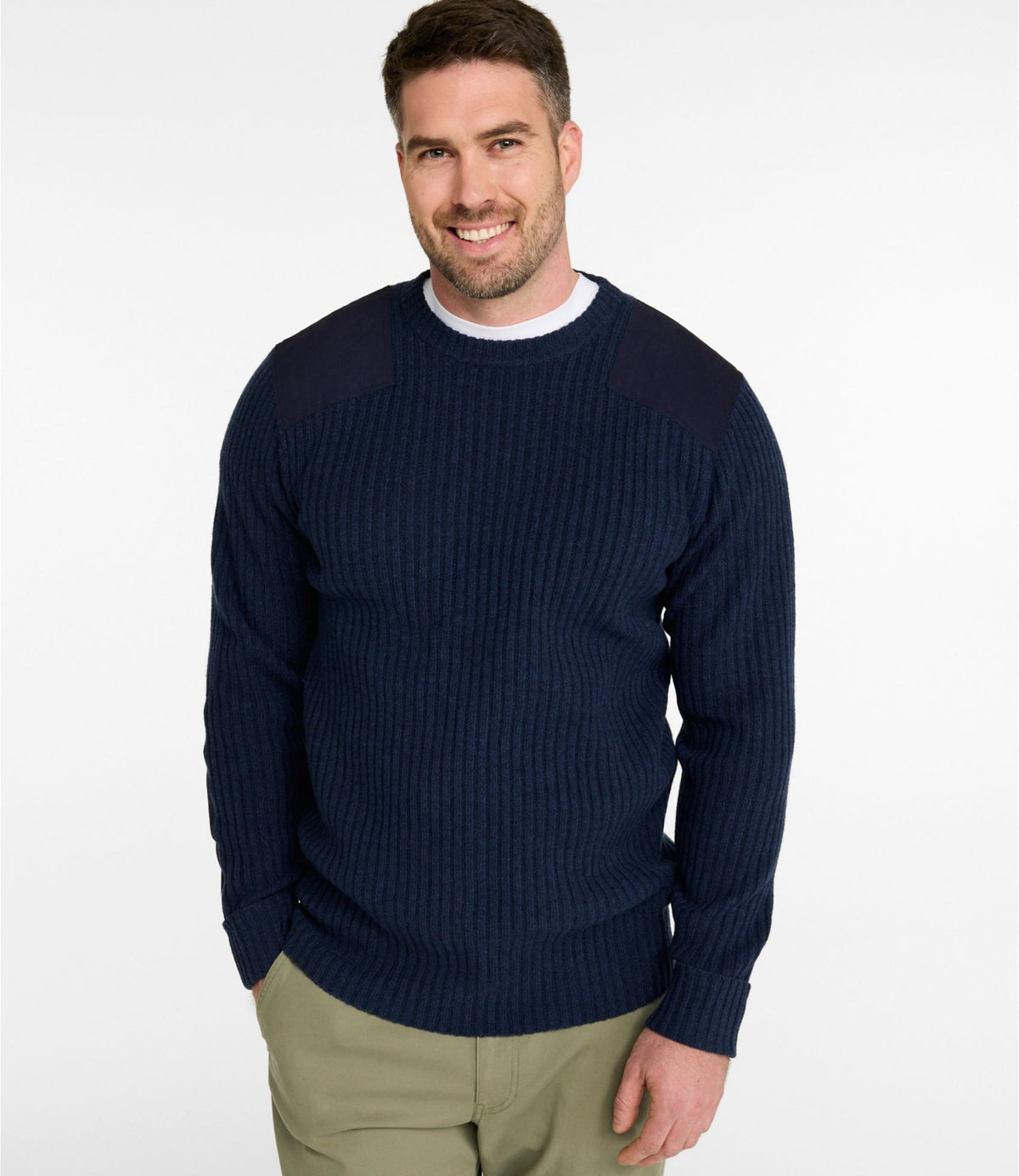 L.L.Bean Commando Sweater, Crewneck Sweaters for Men| L.L.Bean Gray Heather
