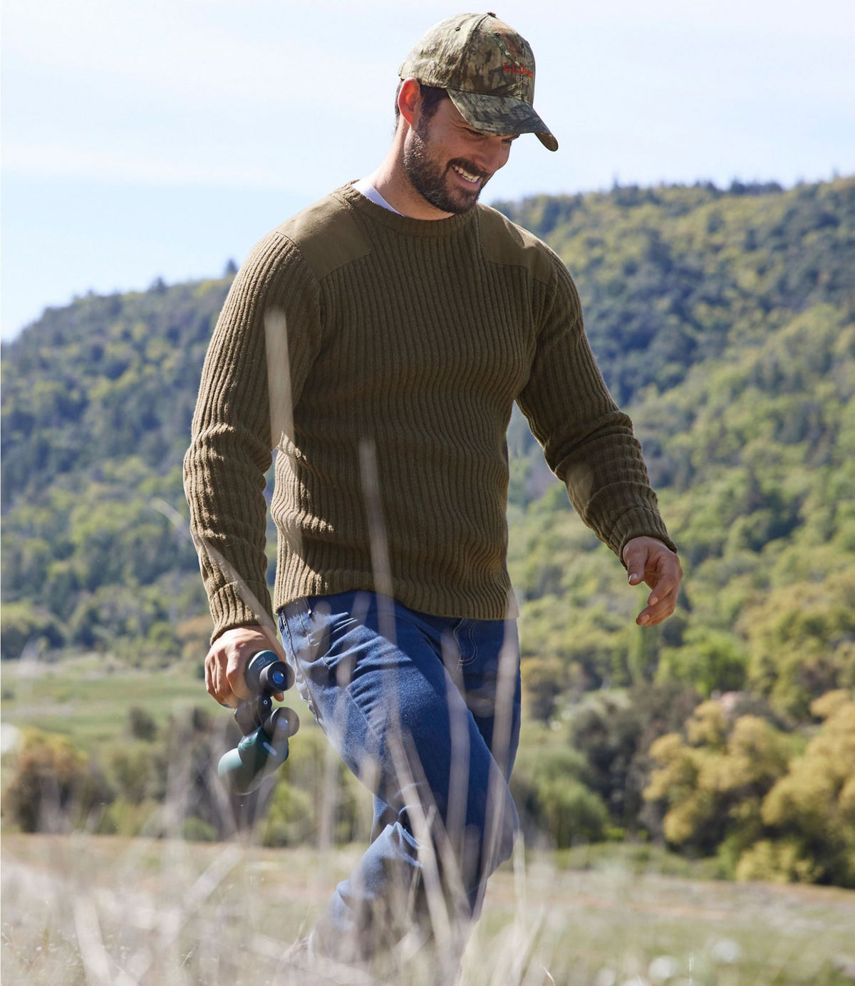L.L.Bean Commando Sweater, Crewneck Sweaters for Men| L.L.Bean Gray Heather