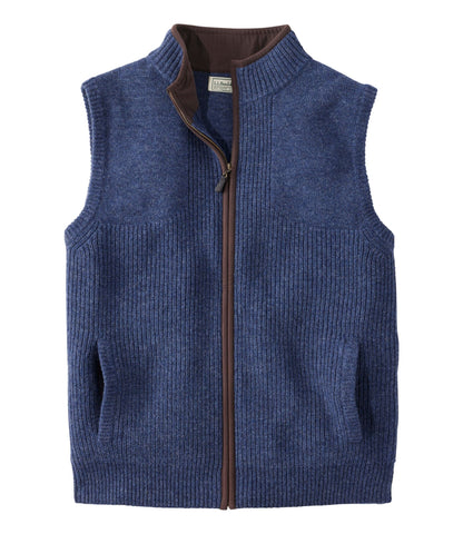 L.L.Bean Men's Waterfowl Sweater Vest Carbon Navy