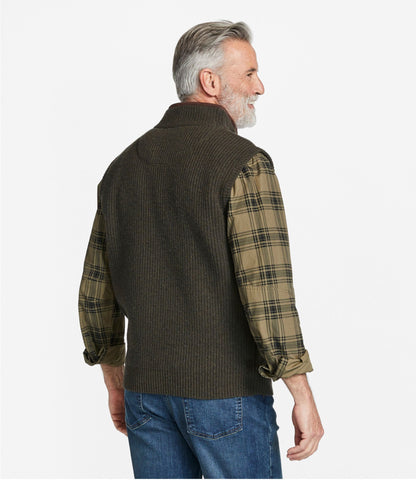 L.L.Bean Men's Waterfowl Sweater Vest Carbon Navy