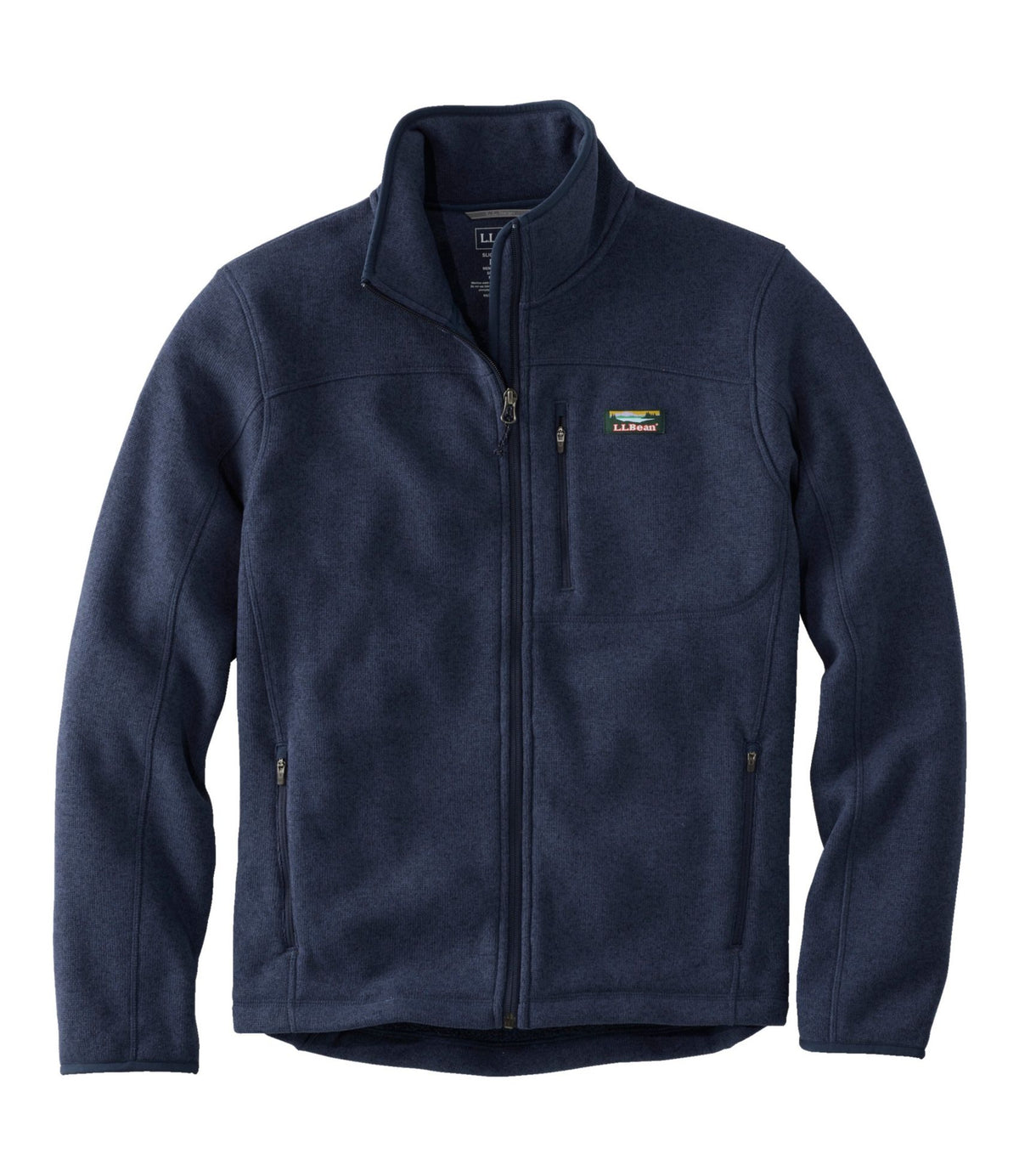 L.L.Bean Men's L.L.Bean Sweater Fleece Full-Zip Jacket Bright Navy