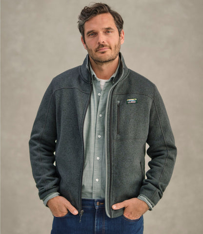 L.L.Bean Men's L.L.Bean Sweater Fleece Full-Zip Jacket Bright Navy