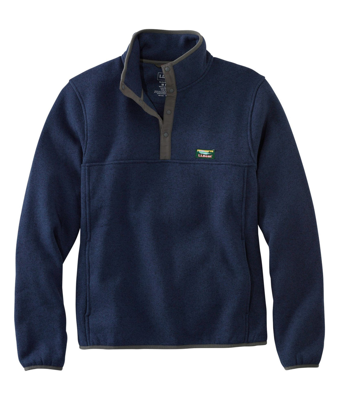 L.L.Bean Men's L.L.Bean Sweater Fleece Pullover Bright Navy