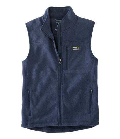L.L.Bean Men's Bean's Sweater Fleece Vest Bright Navy