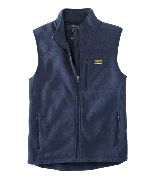 L.L.Bean Men's Bean's Sweater Fleece Vest Bright Navy