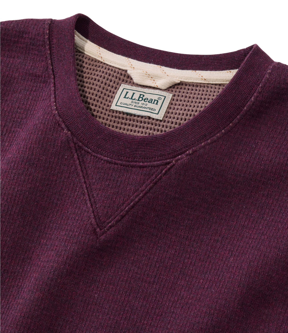 L.L.Bean Men's All Seasons Textured Sweats, Crewneck Silver Birch Heather