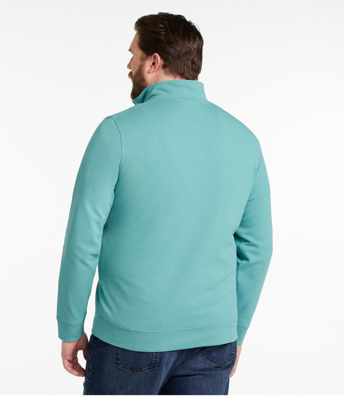 L.L.Bean Men's Comfort Stretch Performance® Piqué, Quarter-Zip Pullover Rustic Purple