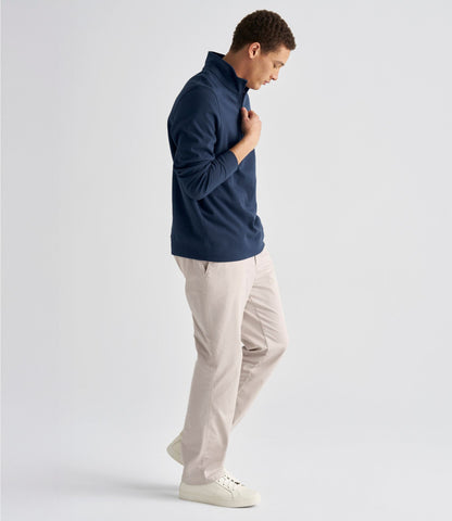 L.L.Bean Men's Comfort Stretch Performance® Piqué, Quarter-Zip Pullover Rustic Purple