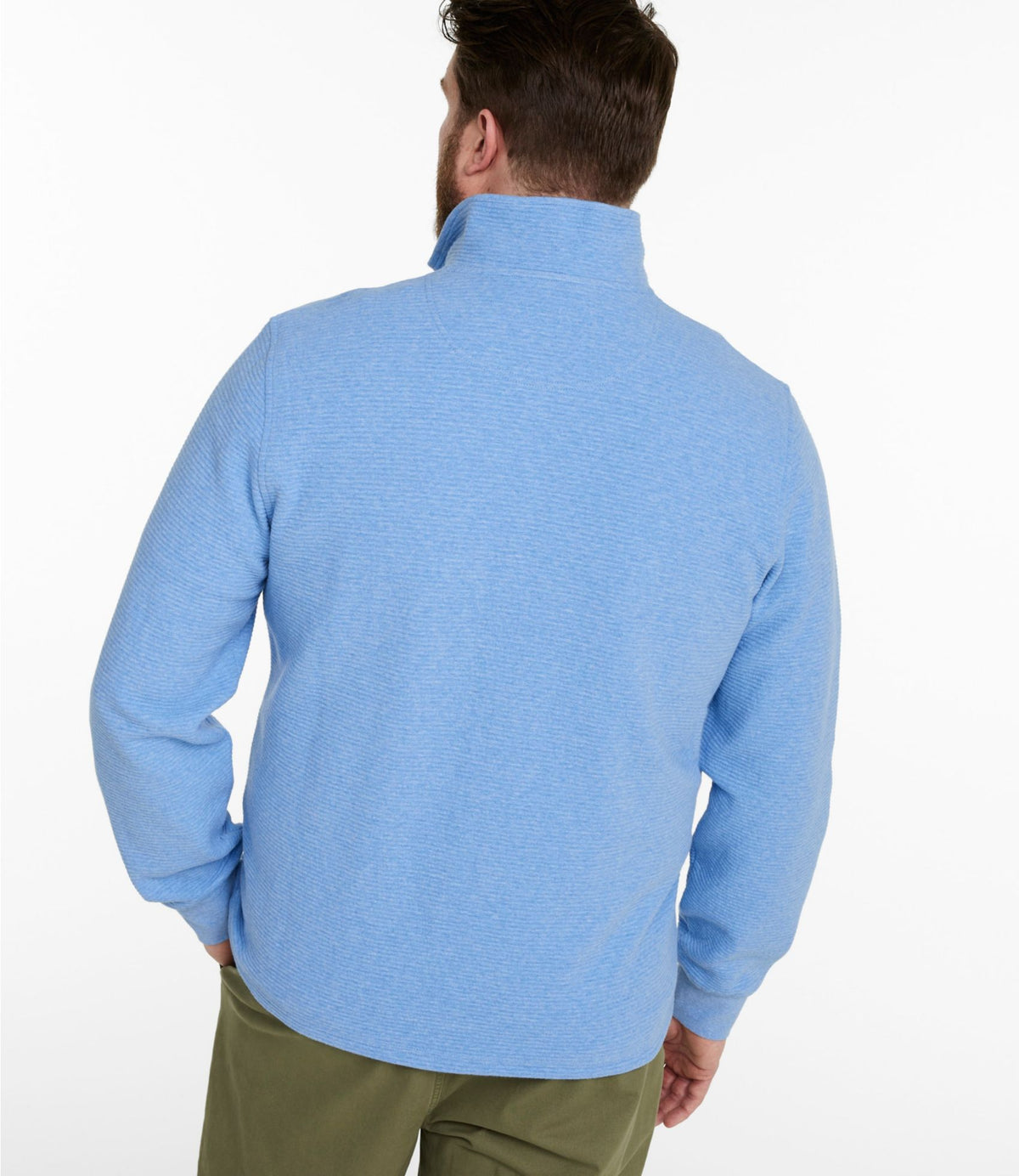 L.L.Bean Men's Lakewashed Double-Knit Full-Zip Classic Navy Heather