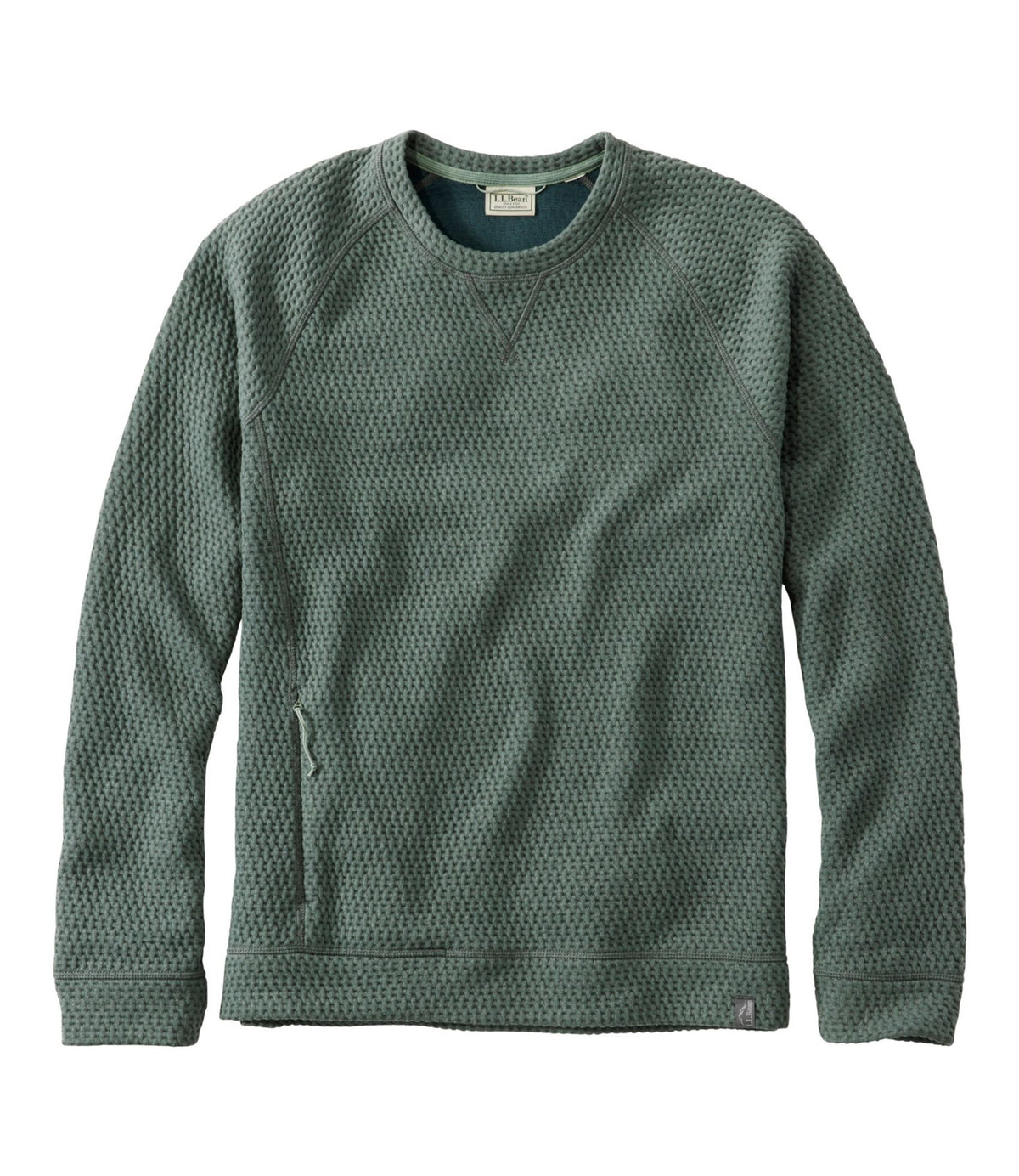L.L.Bean Men's Ridgeknit Pullover, Crewneck Balsam