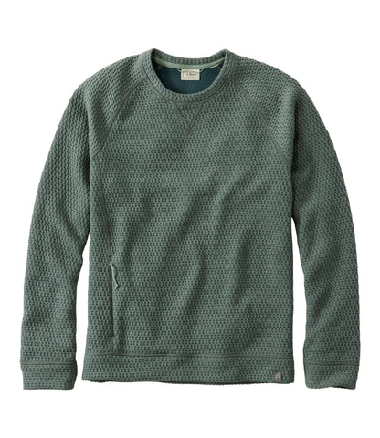 L.L.Bean Men's Ridgeknit Pullover, Crewneck Balsam