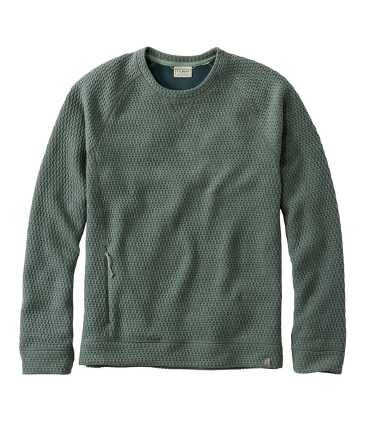 L.L.Bean Men's Ridgeknit Pullover, Crewneck Balsam