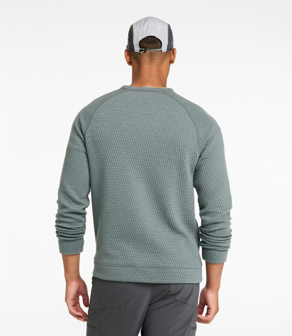 L.L.Bean Men's Ridgeknit Pullover, Crewneck Balsam