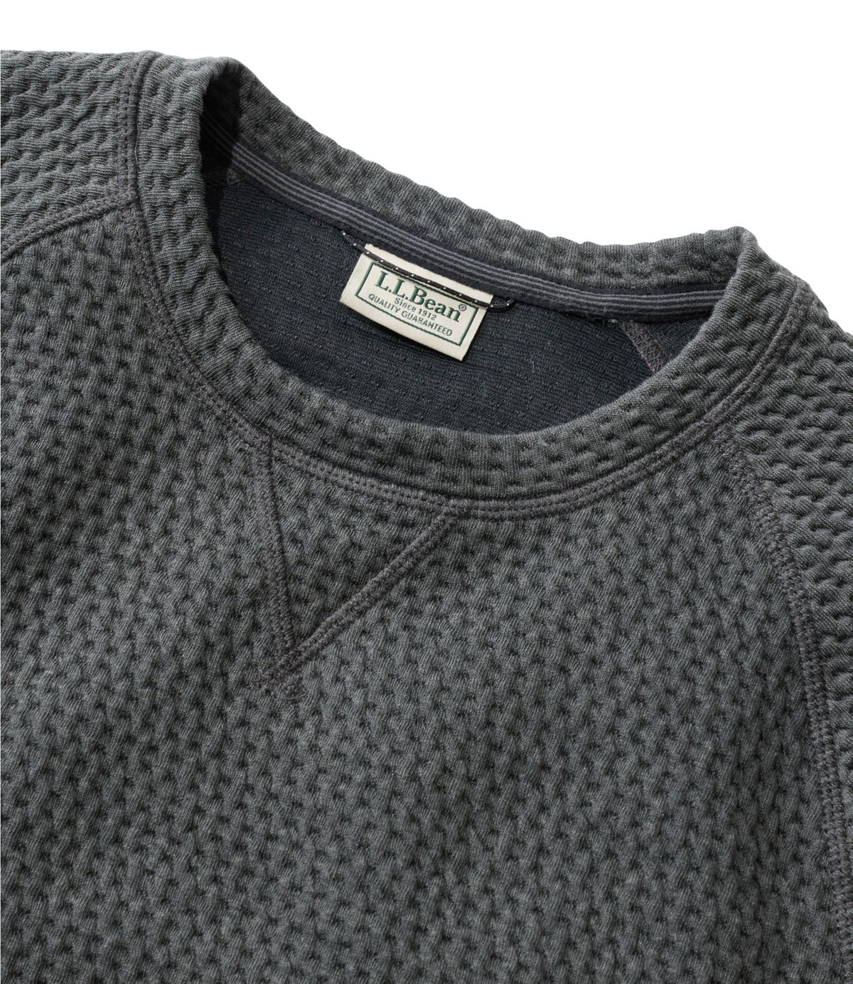L.L.Bean Men's Ridgeknit Pullover, Crewneck Balsam