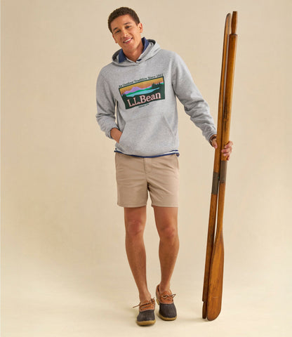 L.L.Bean Men's Essential Graphic Sweatshirts, Hoodie Classic Navy L.L.Bean