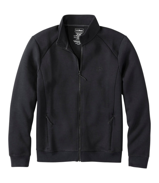 L.L.Bean Men's Multisport Lifestyle Sweatshirt, Full-Zip Midnight Black
