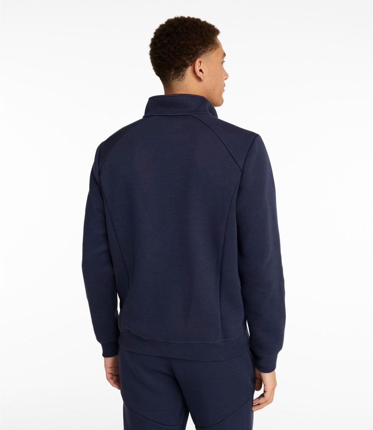 L.L.Bean Men's Multisport Lifestyle Sweatshirt, Full-Zip Midnight Black