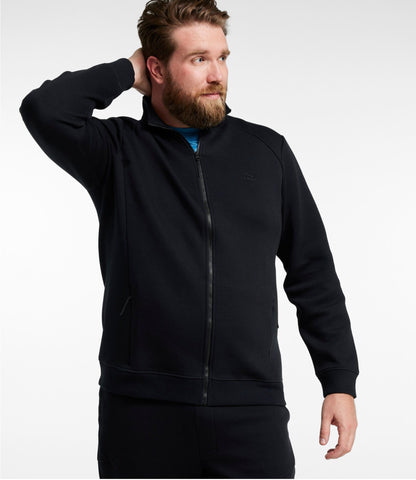 L.L.Bean Men's Multisport Lifestyle Sweatshirt, Full-Zip Midnight Black