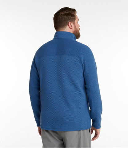 L.L.Bean Men's Ridgeknit Pullover, Quarter-Zip Dark Cinder
