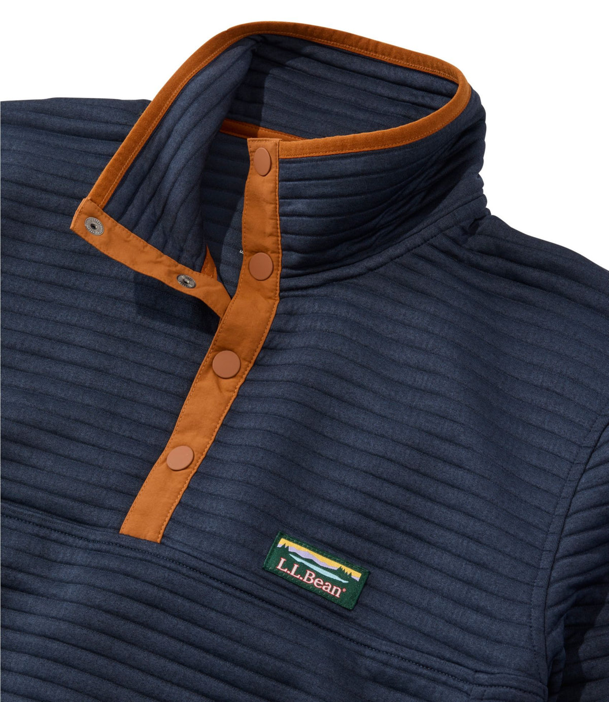 L.L.Bean Men's Airlight Knit Pullover Deep Blue