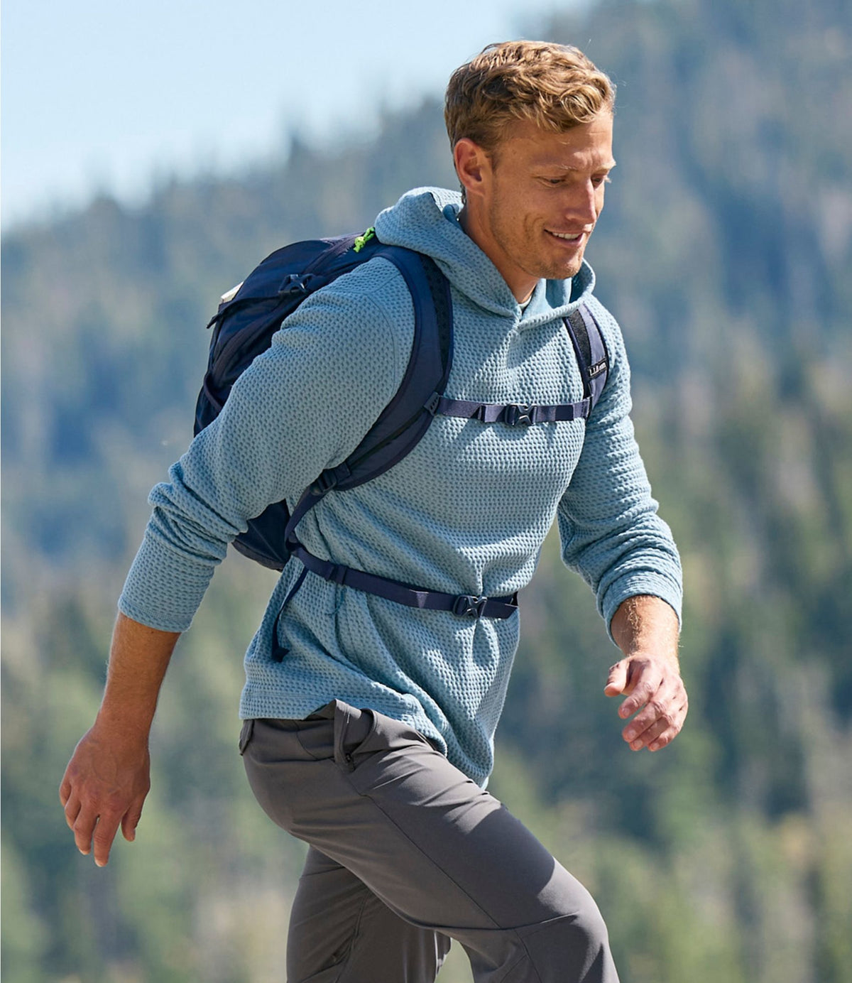 L.L.Bean Men's Ridgeknit Pullover, Hoodie Shale Gray