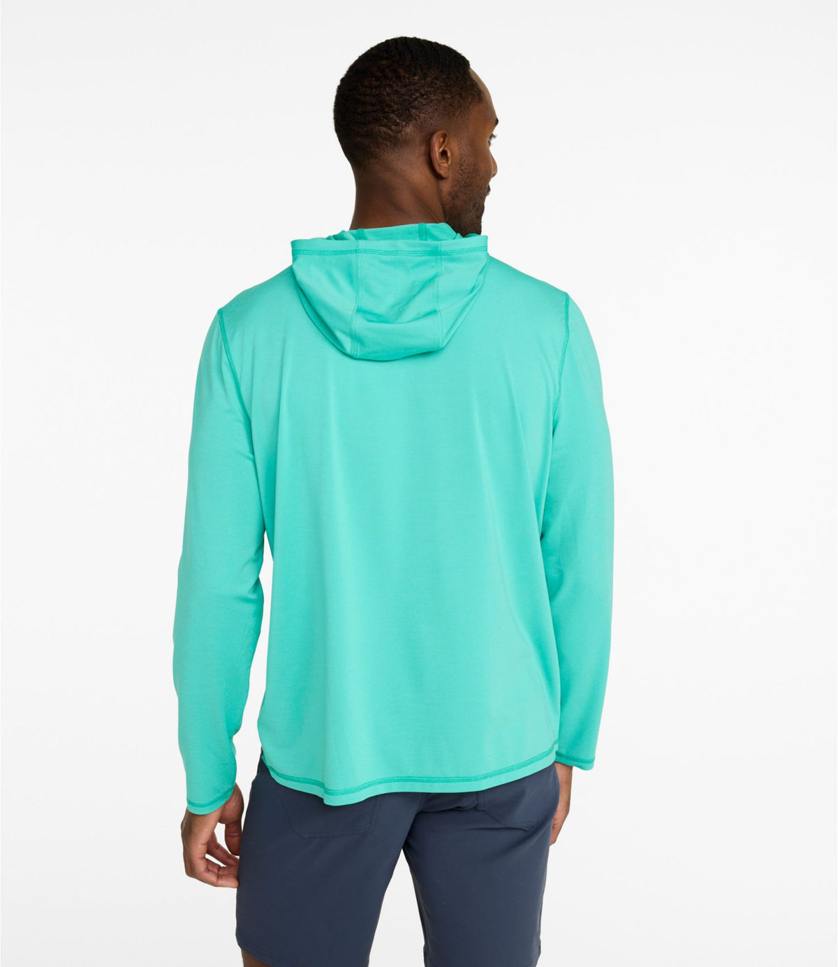 L.L.Bean Men's Bold Coast Lifestyle Tee, Long-Sleeve Hooded Graphic