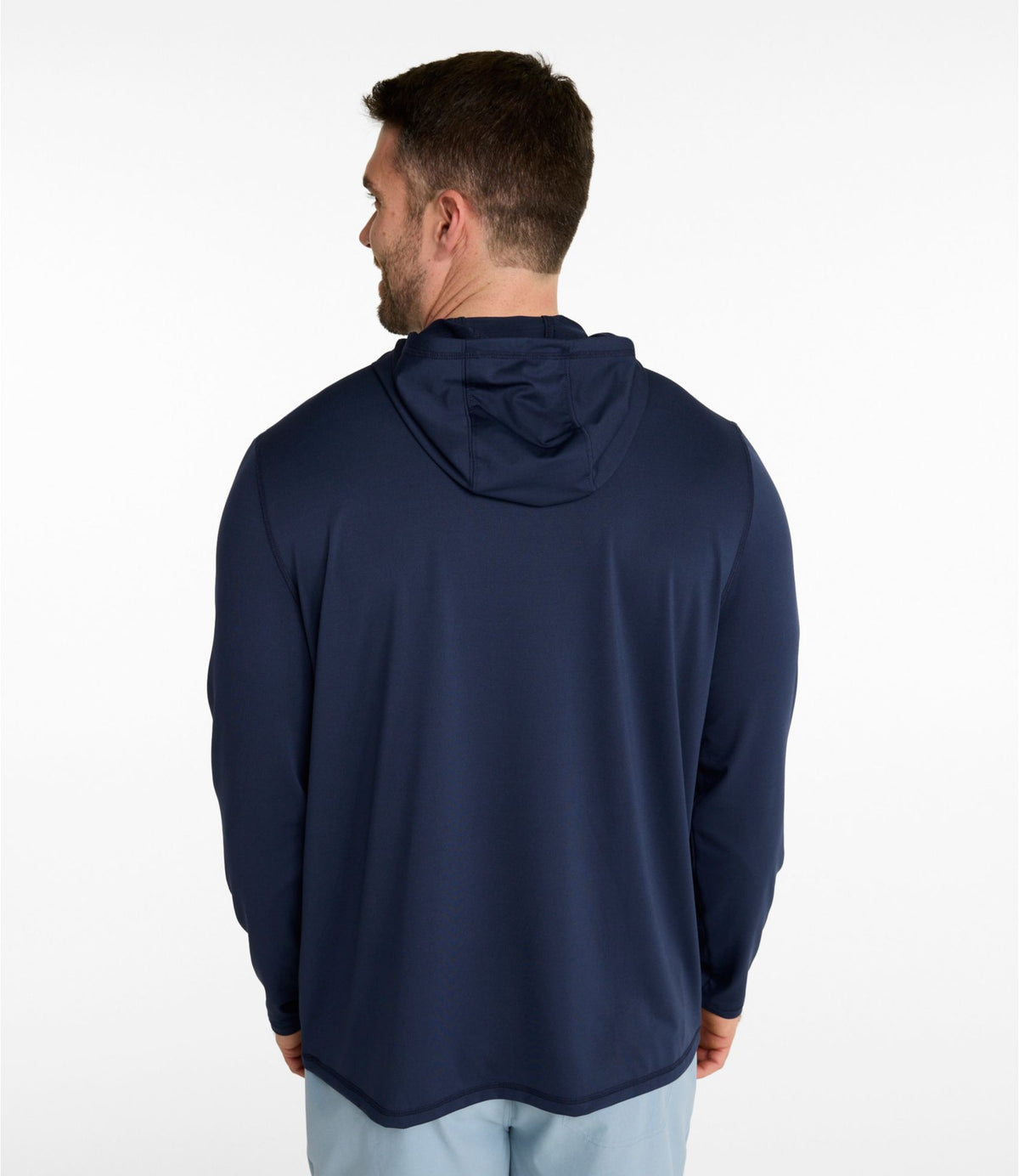 L.L.Bean Men's Bold Coast Lifestyle Tee, Long-Sleeve Hooded Graphic