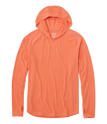 L.L.Bean Men's SunSmart Comfort Hoodie, Long-Sleeve Faded Orange