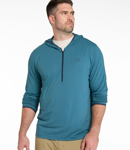 L.L.Bean Men's SunSmart® Coolpro Half Zip Hoodie