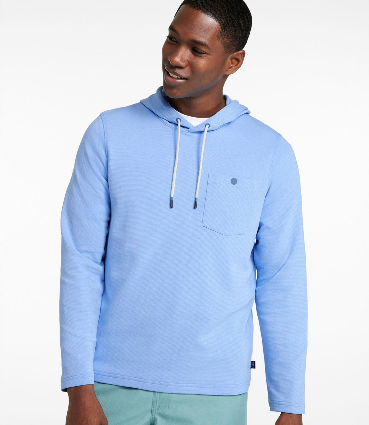 L.L.Bean Men's Bold Coast Pullover, Hoodie Brightwater Blue