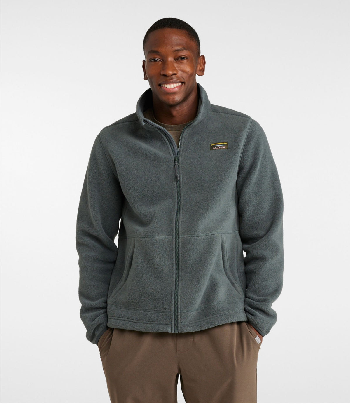 L.L.Bean Men's Mountain Classic Fleece Jacket Shadow Green