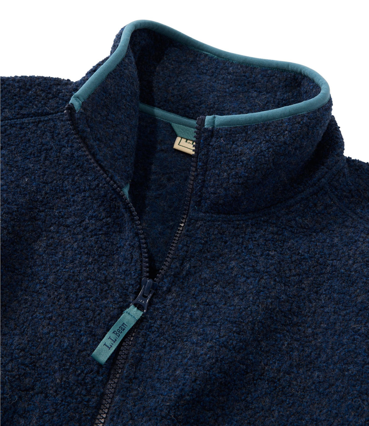 L.L.Bean Men's All Season Wool Fleece Full-Zip Sweater Bordeaux