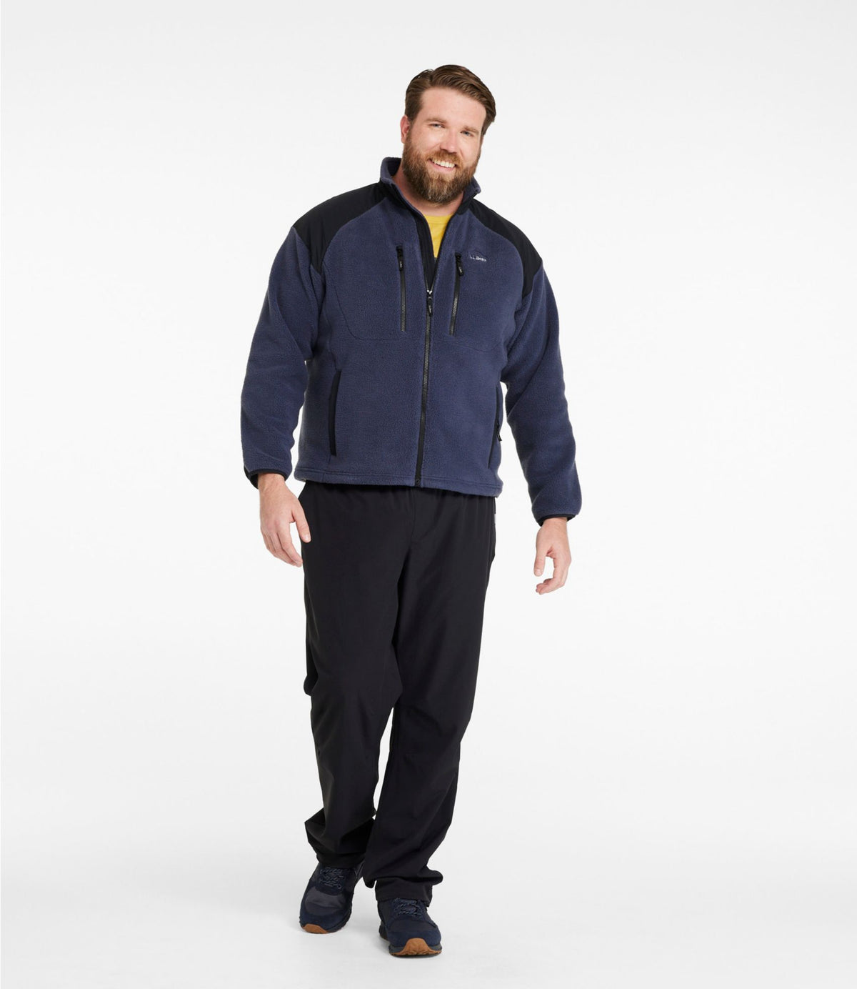 L.L.Bean Men's All-Conditions Fleece Jacket Carbon Navy