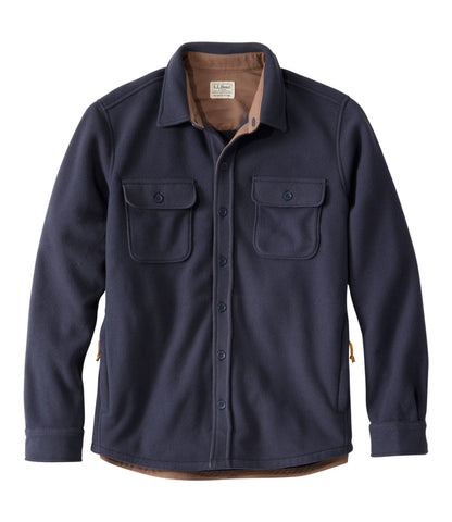 L.L.Bean Men's Bean's Mariner Fleece Shirt Dark Navy