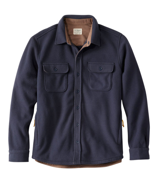 L.L.Bean Men's Bean's Mariner Fleece Shirt Dark Navy