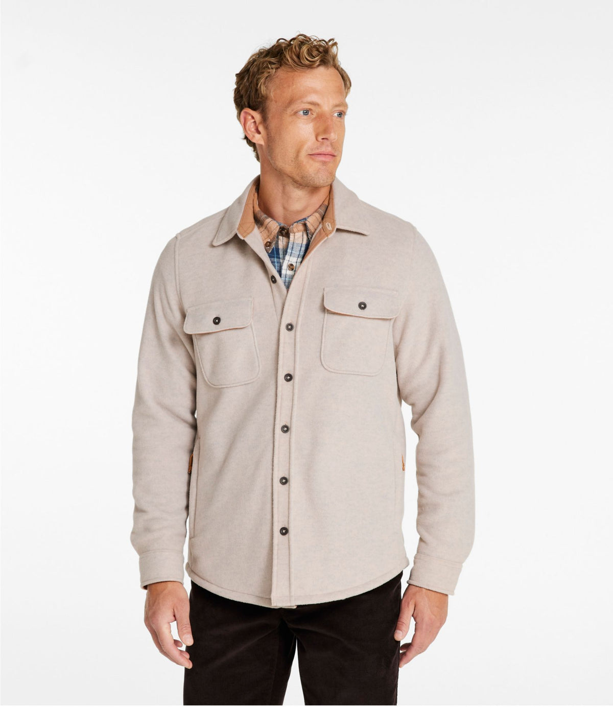 L.L.Bean Men's Bean's Mariner Fleece Shirt Dark Navy