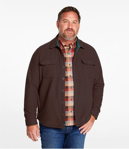 L.L.Bean Men's Bean's Mariner Fleece Shirt Dark Navy