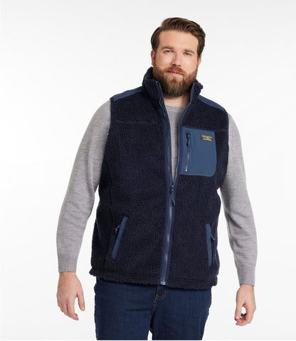 L.L.Bean Men's Bean's Sherpa Vest Classic Navy