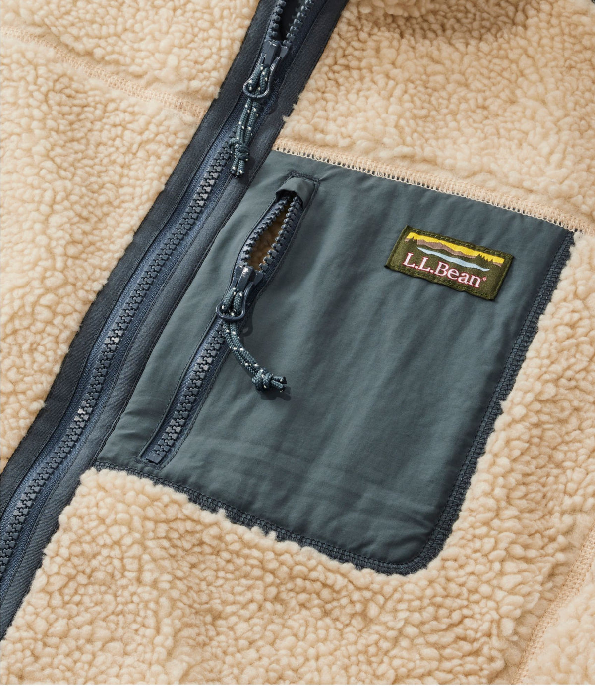 L.L.Bean Men's Bean's Sherpa Vest Classic Navy