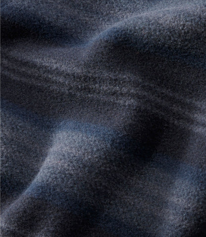 L.L.Bean Men's Bean's Mariner Fleece Shirt, Print Dark Navy Stripe