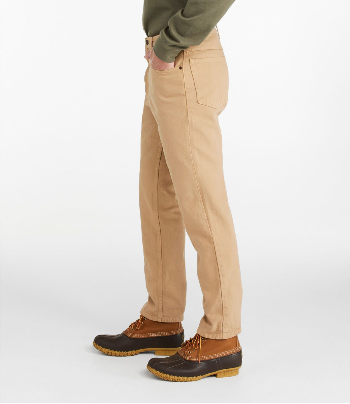 L.L.Bean Men's Double L® Jeans, Classic Fit Dark Khaki
