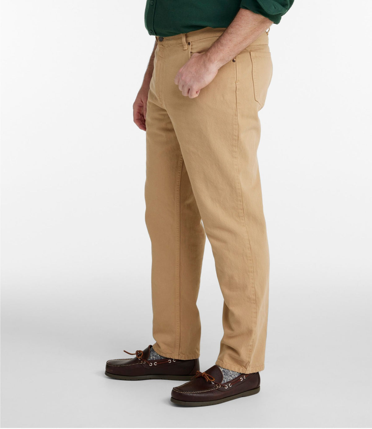 L.L.Bean Men's Double L® Jeans, Classic Fit Dark Khaki