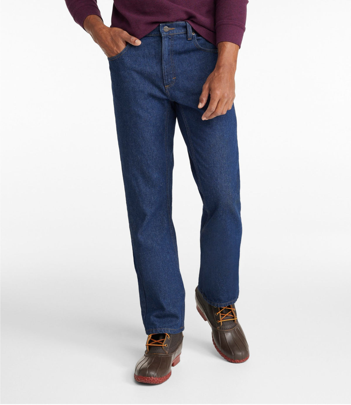 L.L.Bean Men's Double L® Jeans, Standard Fit Dark Wash