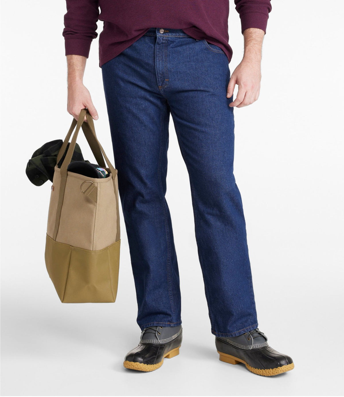 L.L.Bean Men's Double L® Jeans, Standard Fit Dark Wash