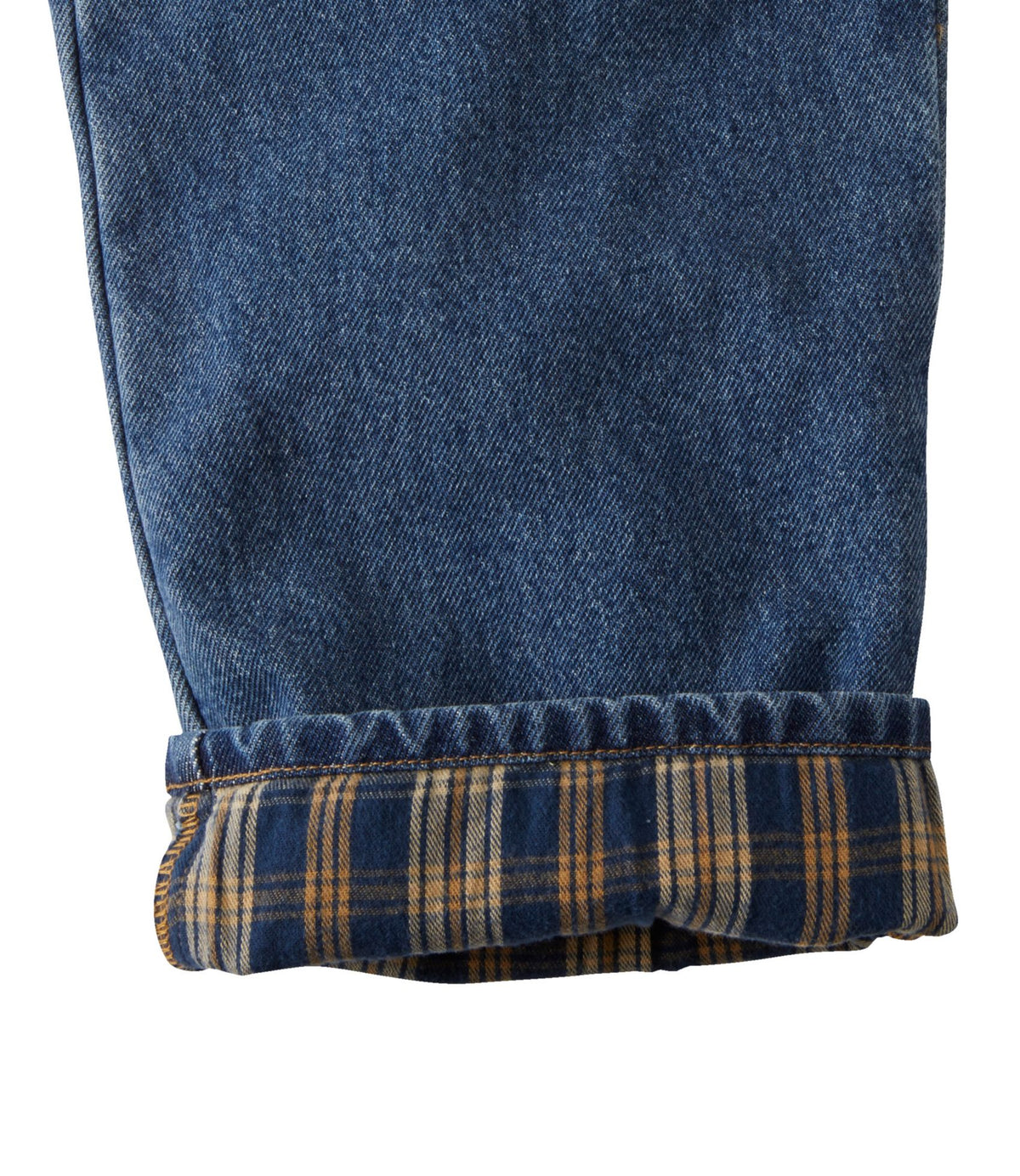 L.L.Bean Men's Double L® Jeans, Relaxed Fit, Flannel-Lined Stonewashed