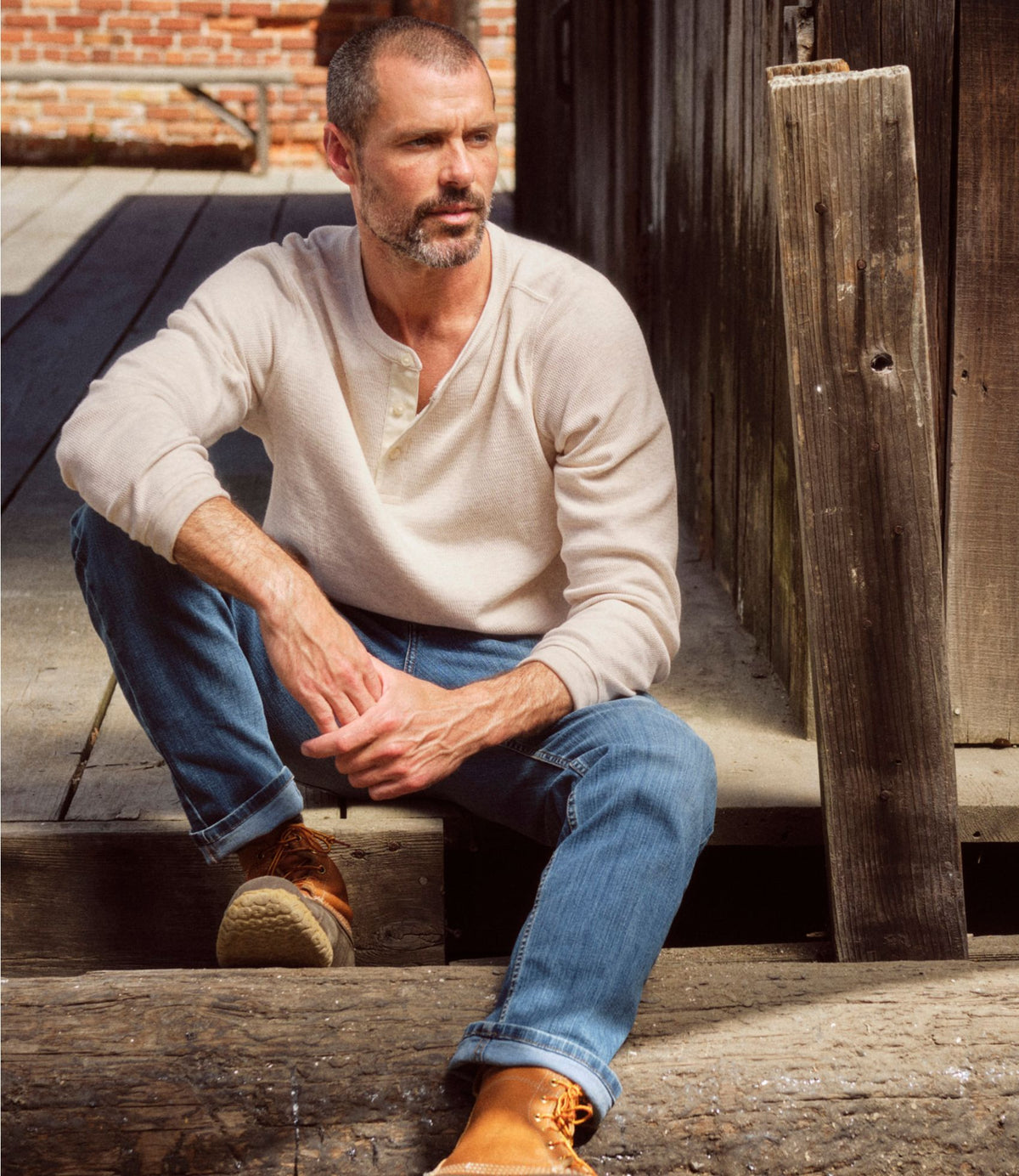 L.L.Bean Men's BeanFlex® Jeans, Standard Athletic Fit Clay Dust