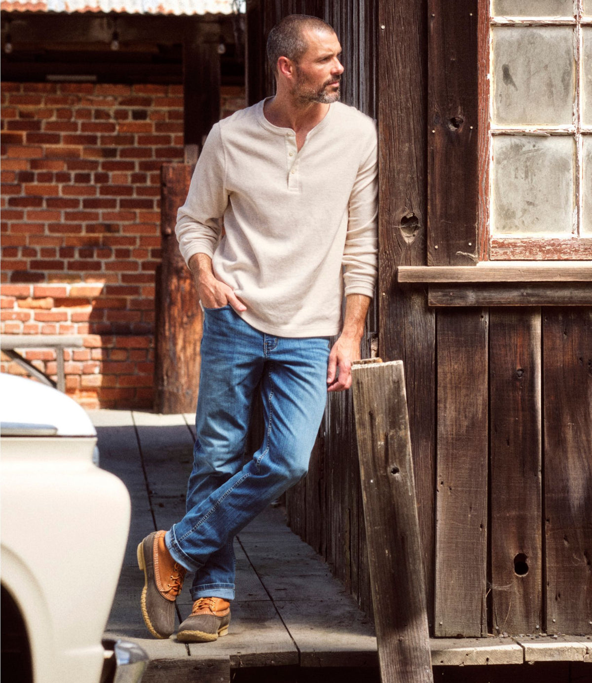 L.L.Bean Men's BeanFlex® Jeans, Standard Athletic Fit Clay Dust