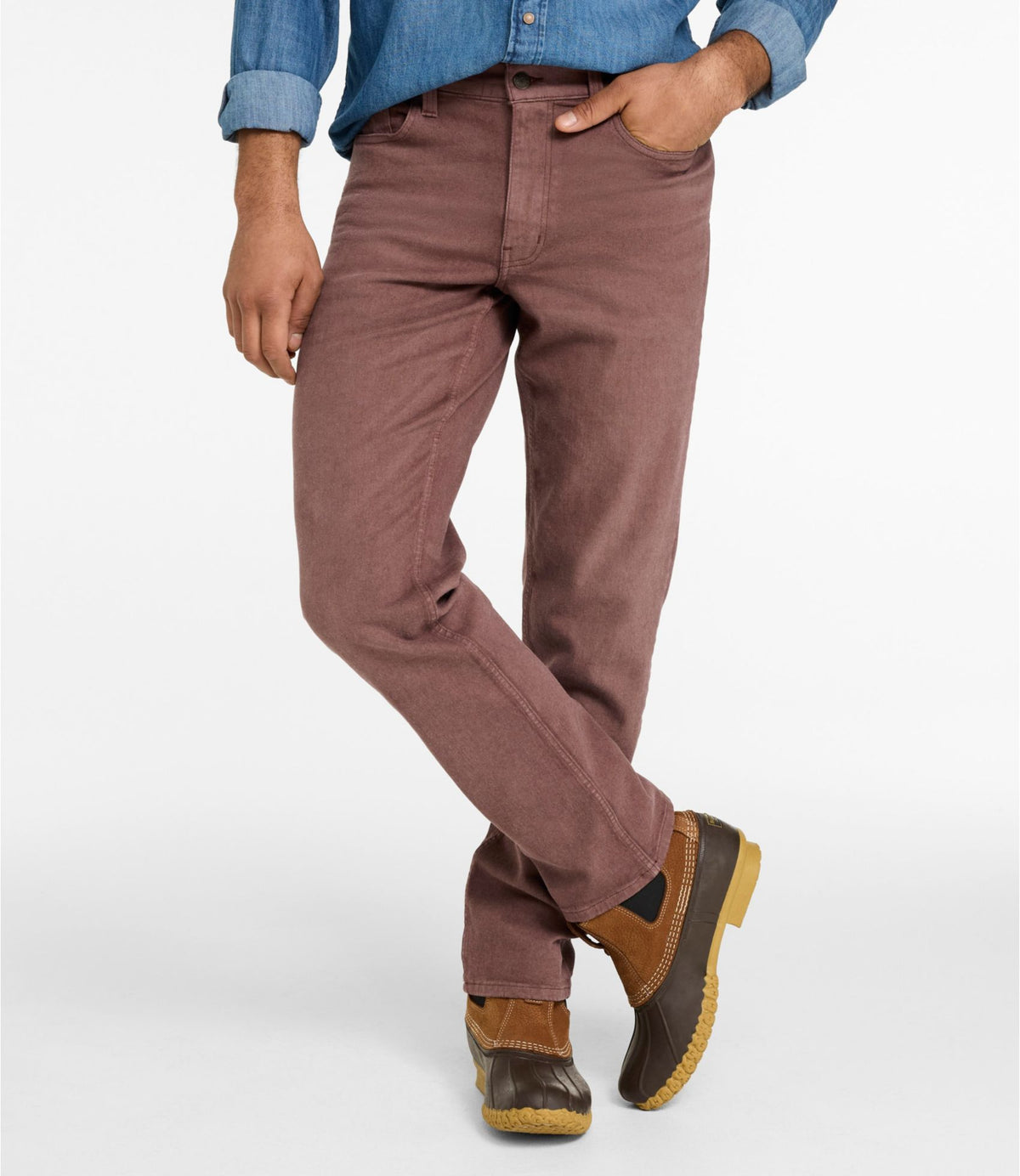 L.L.Bean Men's BeanFlex® Jeans, Standard Athletic Fit Clay Dust